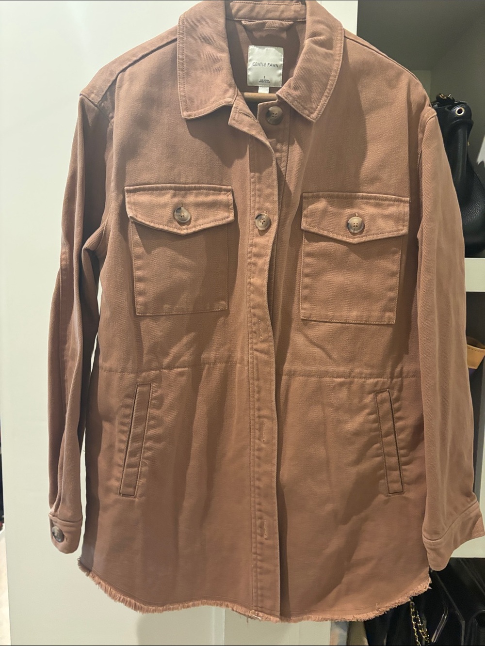 Gentle Fawn Utility Jacket in Dusty Brown